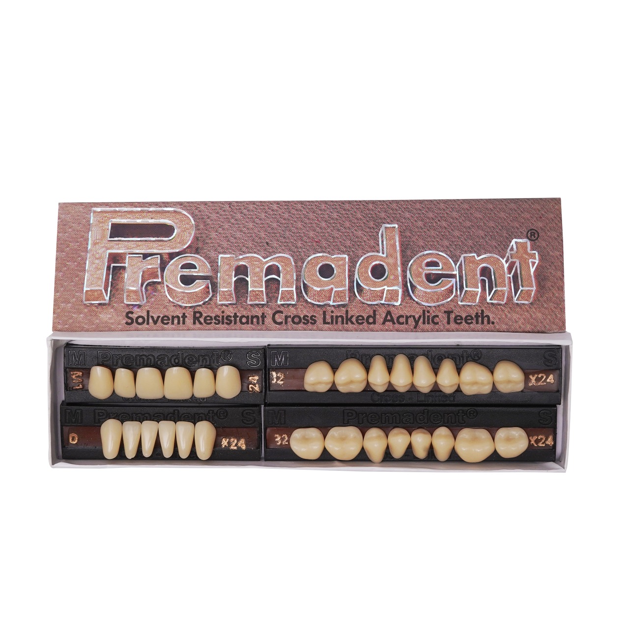 Premadent Solvent Resistant Cross Linked Acrylic Teeth